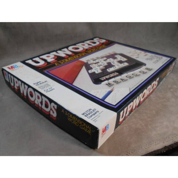 Vintage 1983 Upwords Milton Bradley #4312 Complete 3-Dimensional Word Game - Picture 9 of 10